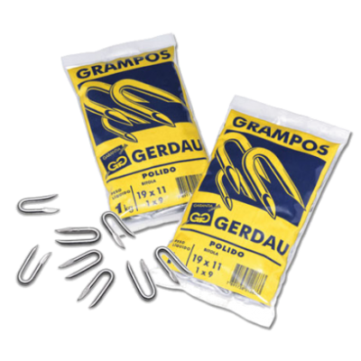 Grampo galvanizado para cerca