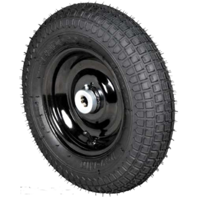 Roda c/ Pneu Maciço 325X8 c/ Rolete 1''