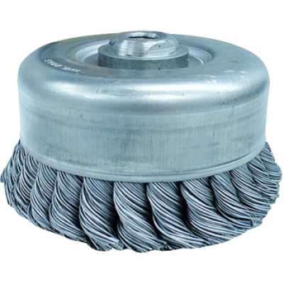 Escova copo trançada