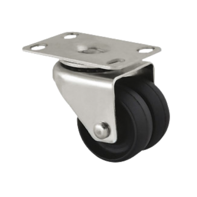 Rodízio duplo com chapa