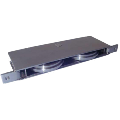 Roldana galvanizada com dois rolamentos