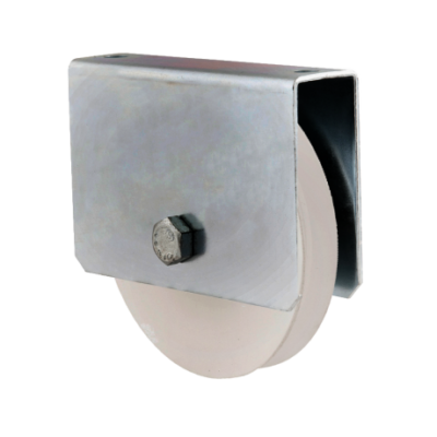 Roldana de polipropileno com suporte fechado